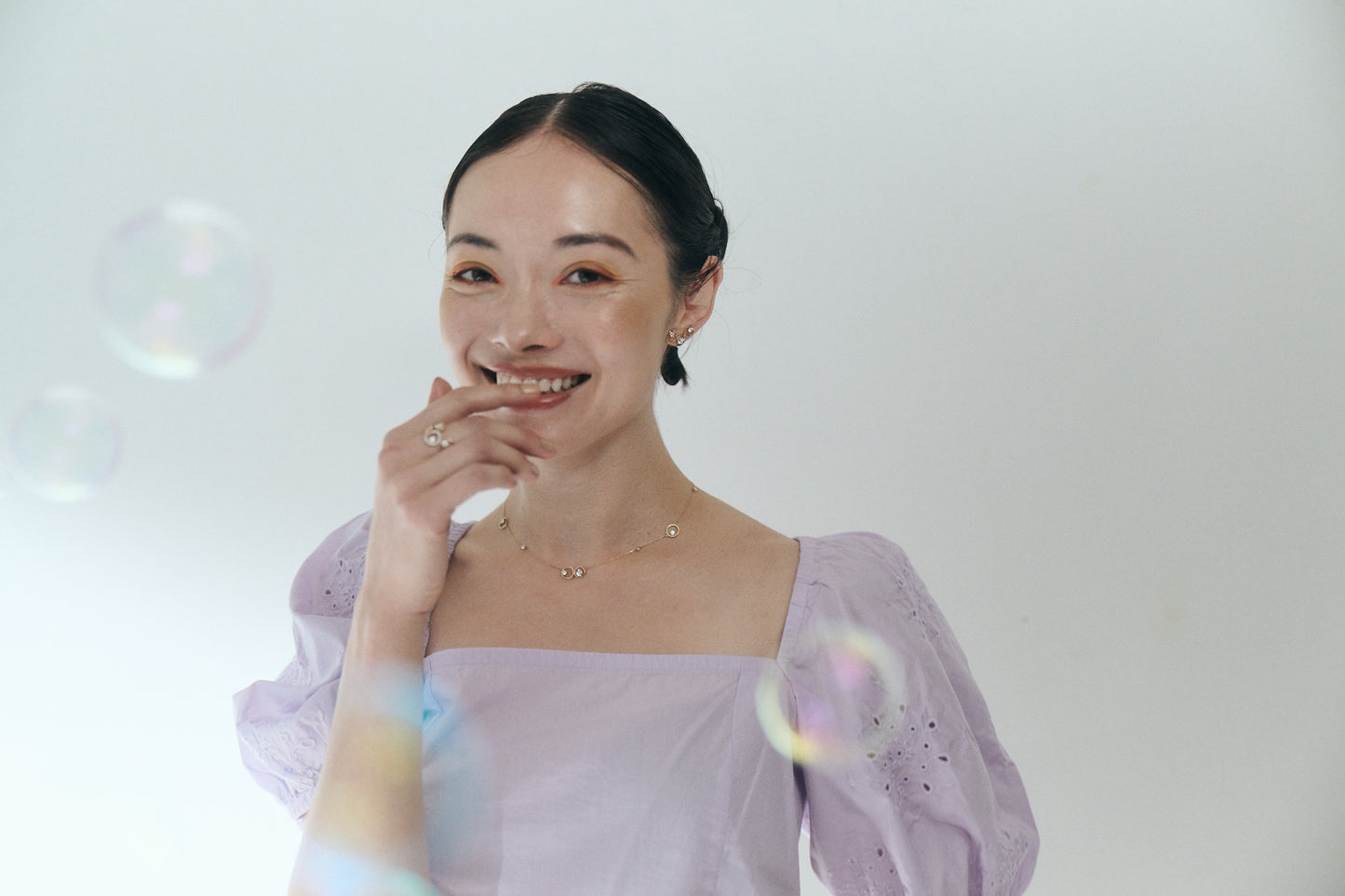 BUBBLES necklace-バブルスネックレス(K10/K18)