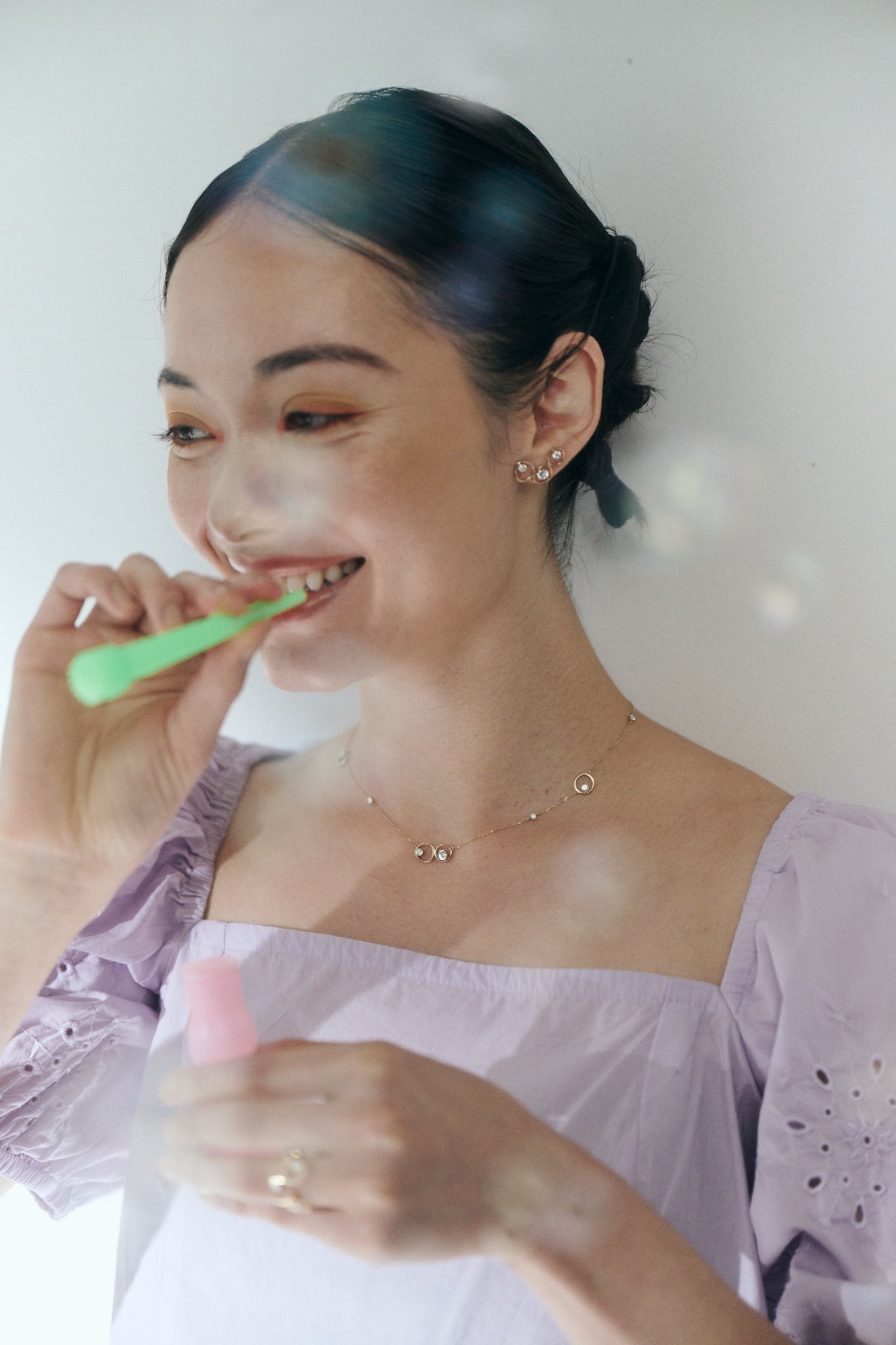 BUBBLES necklace-バブルスネックレス(K10/K18)