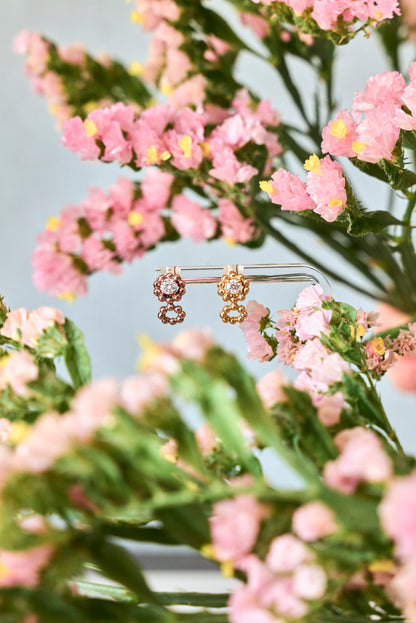 Delight flower ear stud-ディライトフラワー/フラワーフィールドピアス