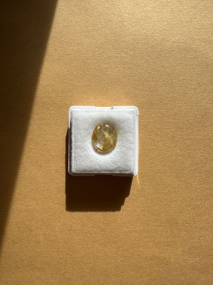 【ユーフォリア】ルチルクォーツ フリルイヤリング（片耳） #02