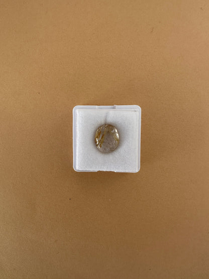 【ユーフォリア】ルチルクォーツ フリルイヤリング（片耳） #03