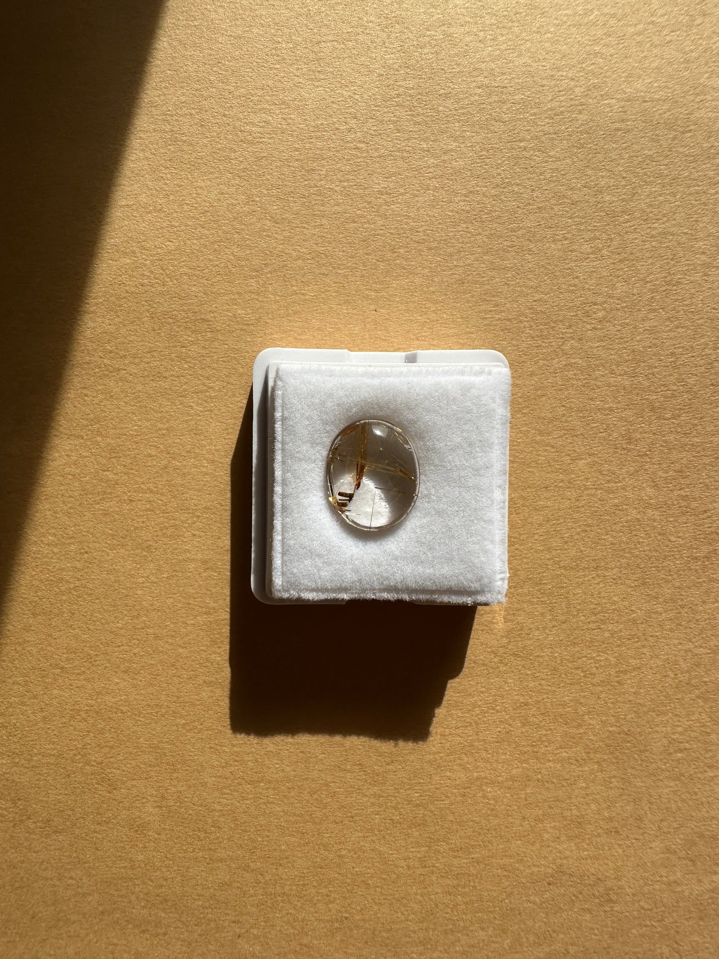 【ユーフォリア】ルチルクォーツ フリルイヤリング（片耳） #07