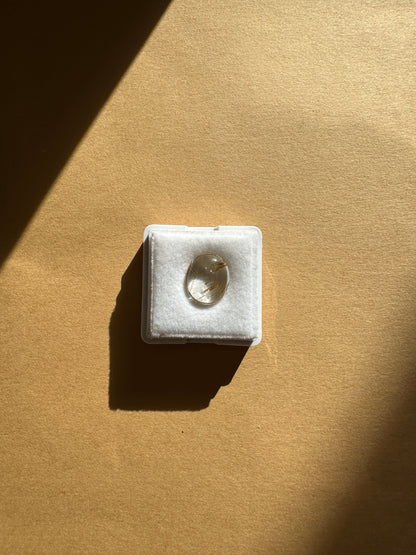 【ユーフォリア】ルチルクォーツ フリルイヤリング（片耳） #08