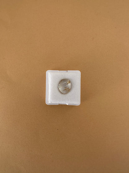 【ユーフォリア】ルチルクォーツ フリルイヤリング（片耳） #08