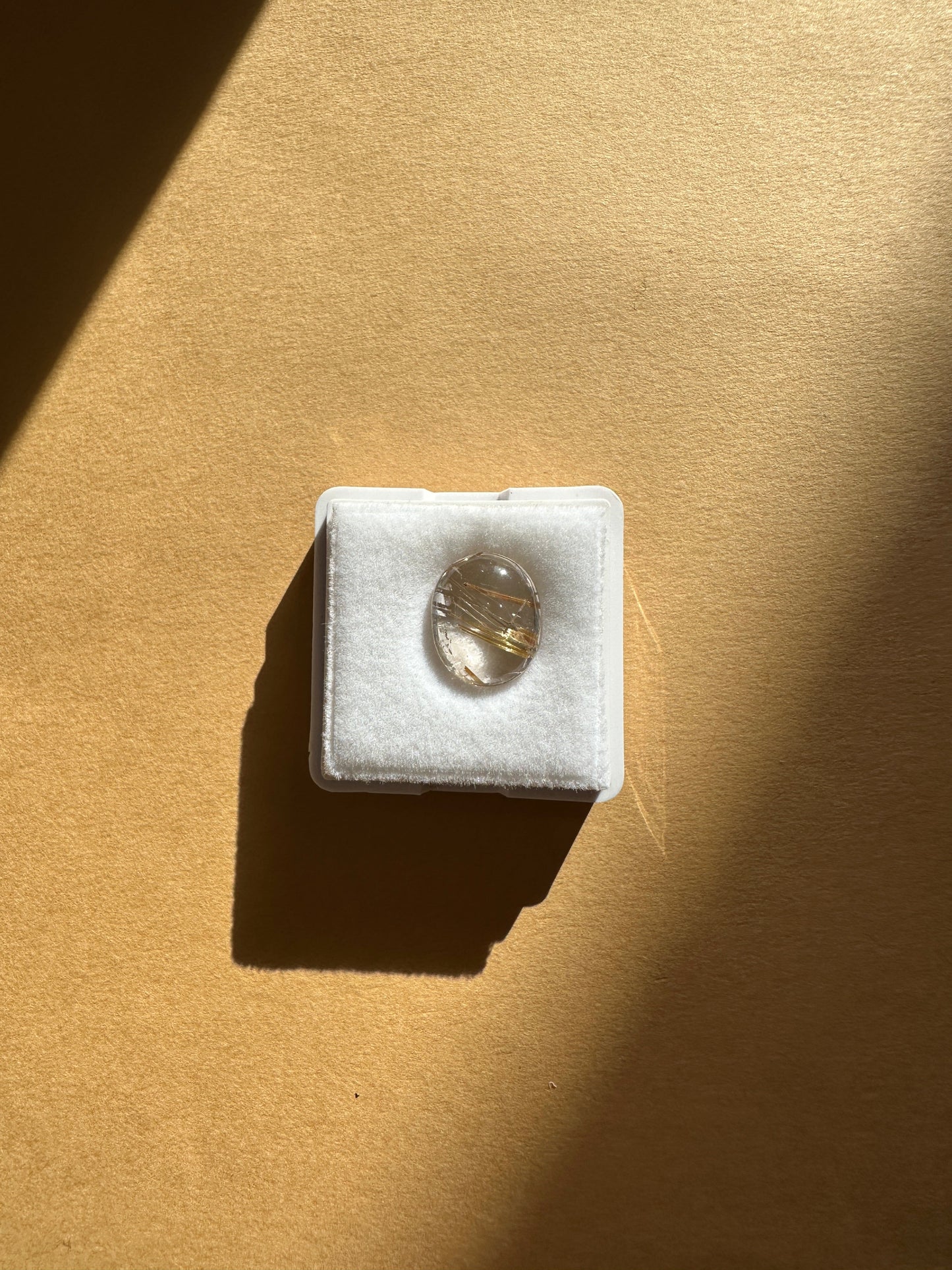 【ユーフォリア】ルチルクォーツ フリルイヤリング（片耳） #09