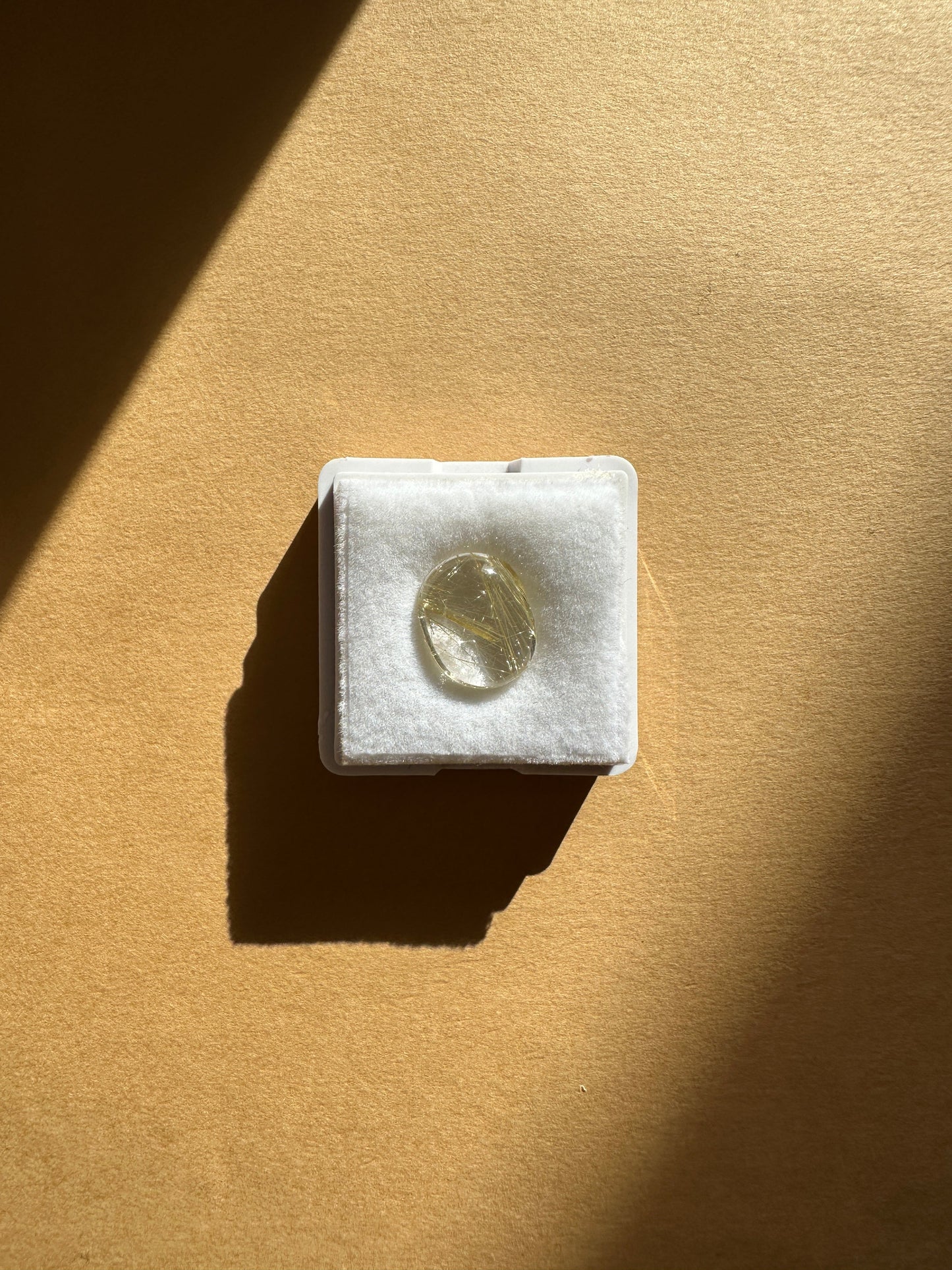 【ユーフォリア】ルチルクォーツ フリルイヤリング（片耳） #11