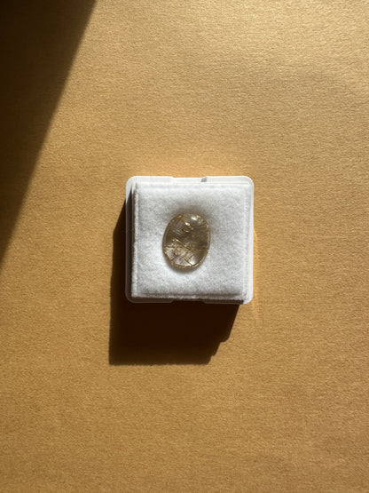 【ユーフォリア】ルチルクォーツ フリルネックレス #02