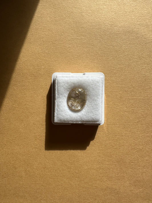 【ユーフォリア】ルチルクォーツ フリルネックレス #02