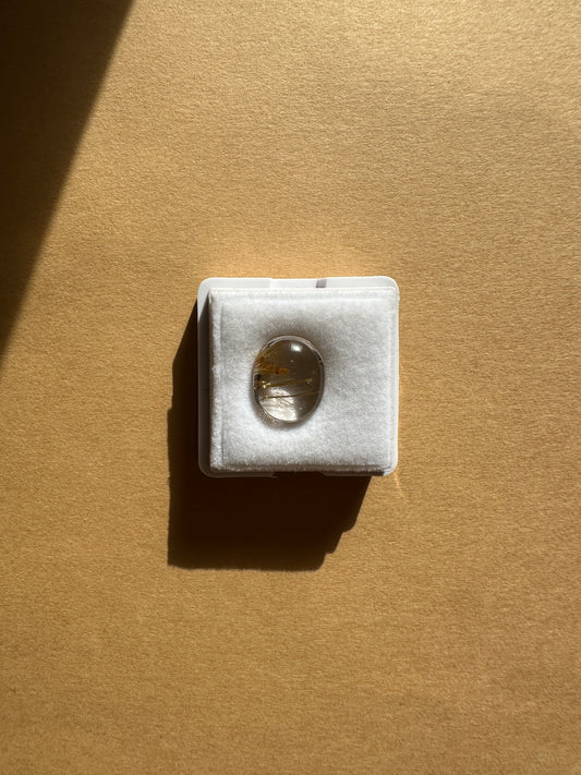 【ユーフォリア】ルチルクォーツ フリルネックレス #03