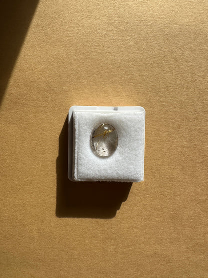 【ユーフォリア】ルチルクォーツ フリルネックレス #04