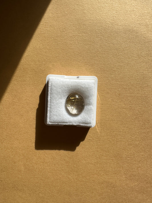 【ユーフォリア】ルチルクォーツ フリルネックレス #05