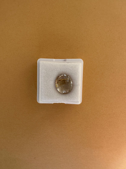 【ユーフォリア】ルチルクォーツ フリルネックレス #05