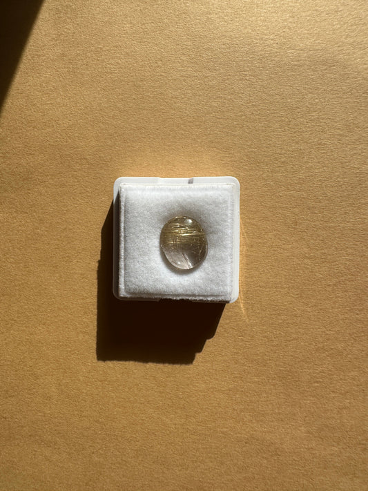 【ユーフォリア】ルチルクォーツ フリルネックレス #08