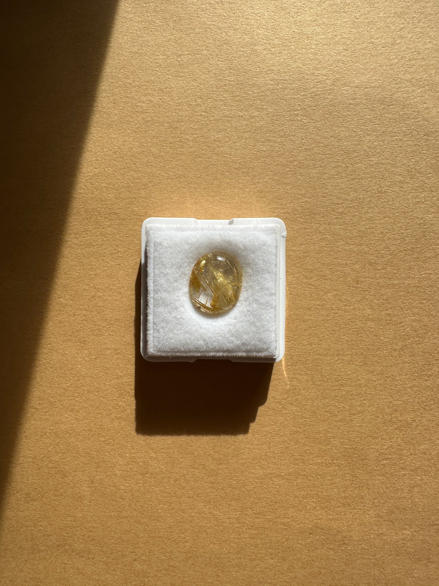 【ユーフォリア】ルチルクォーツ フリルピアス（片耳） #02