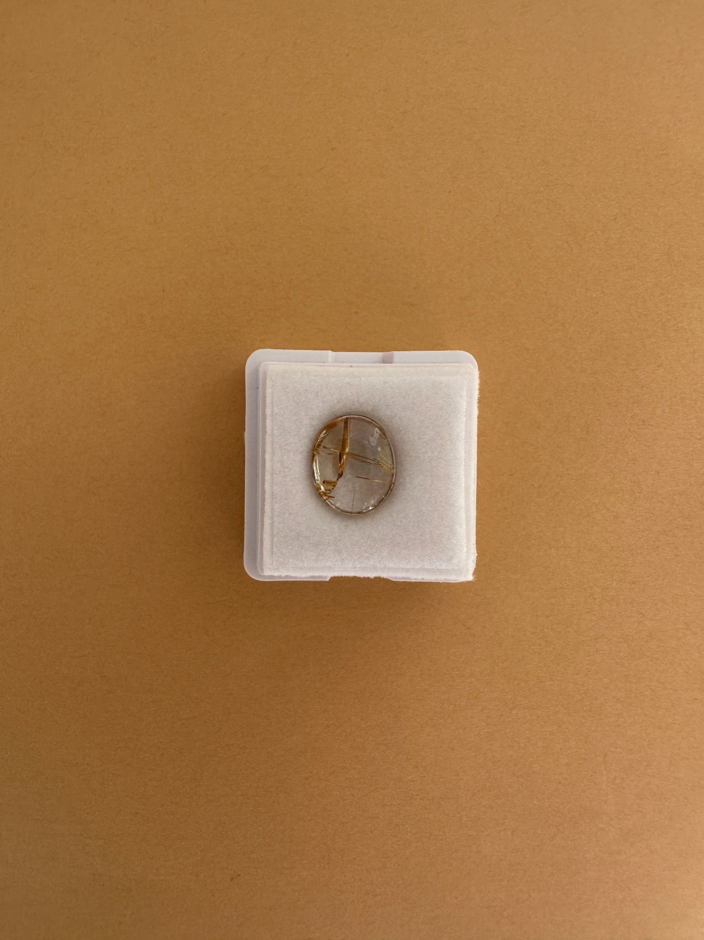 【ユーフォリア】ルチルクォーツ フリルピアス（片耳） #07