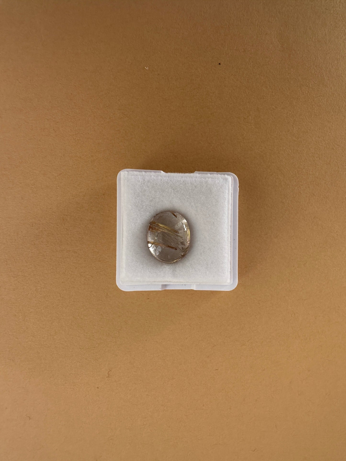 【ユーフォリア】ルチルクォーツ フリルピアス（片耳） #09