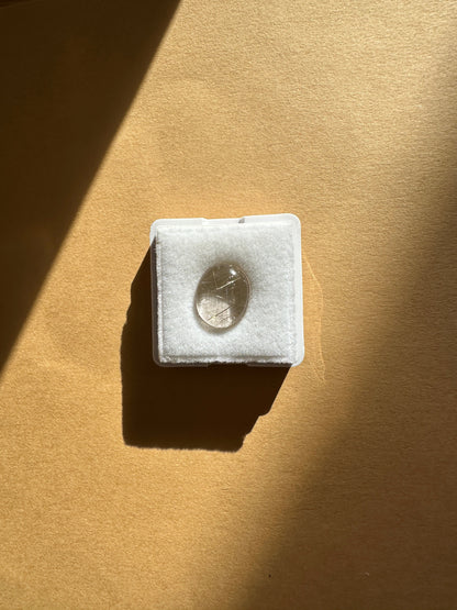 【ユーフォリア】ルチルクォーツ フリルピアス（片耳） #10