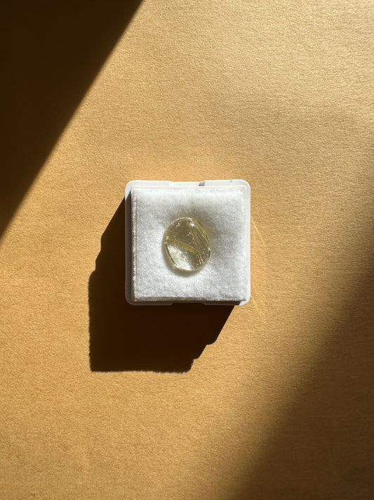 【ユーフォリア】ルチルクォーツ フリルピアス（片耳） #11