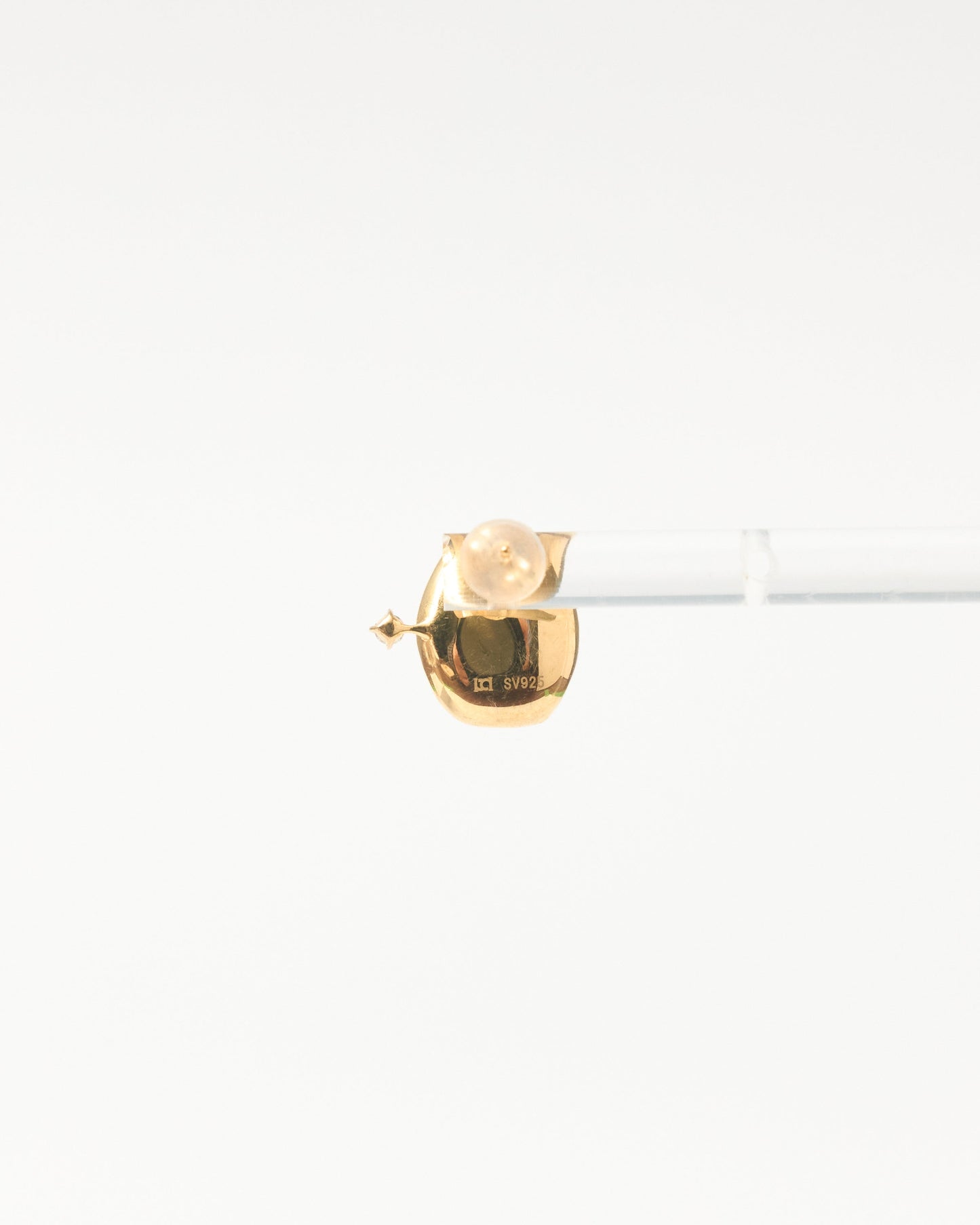 【ユーフォリア】ルチルクォーツ フリルピアス（片耳） #05