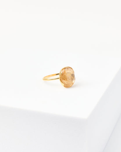 【ユーフォリア】ルチルクォーツ フリルリング #04