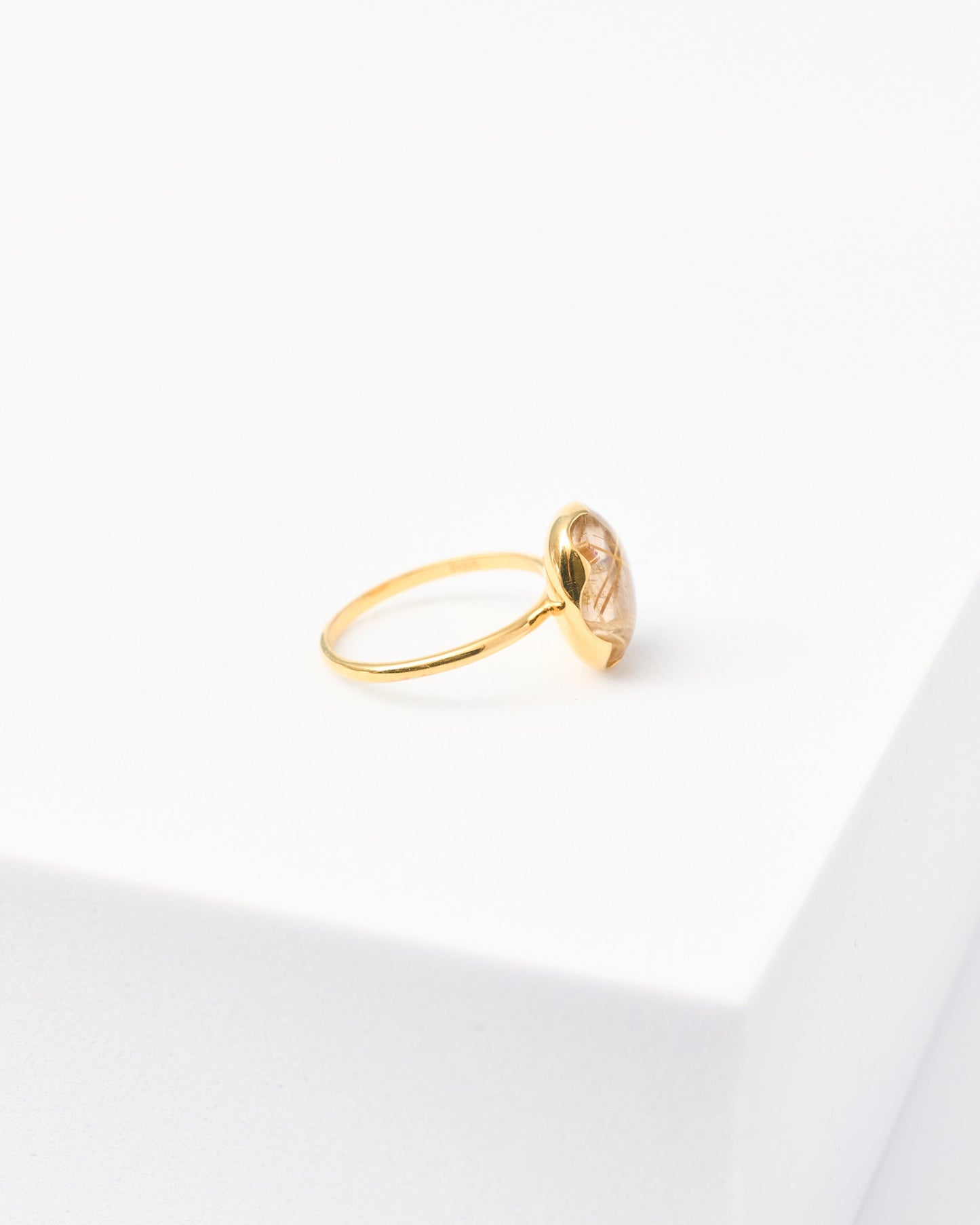 【ユーフォリア】ルチルクォーツ フリルリング #02